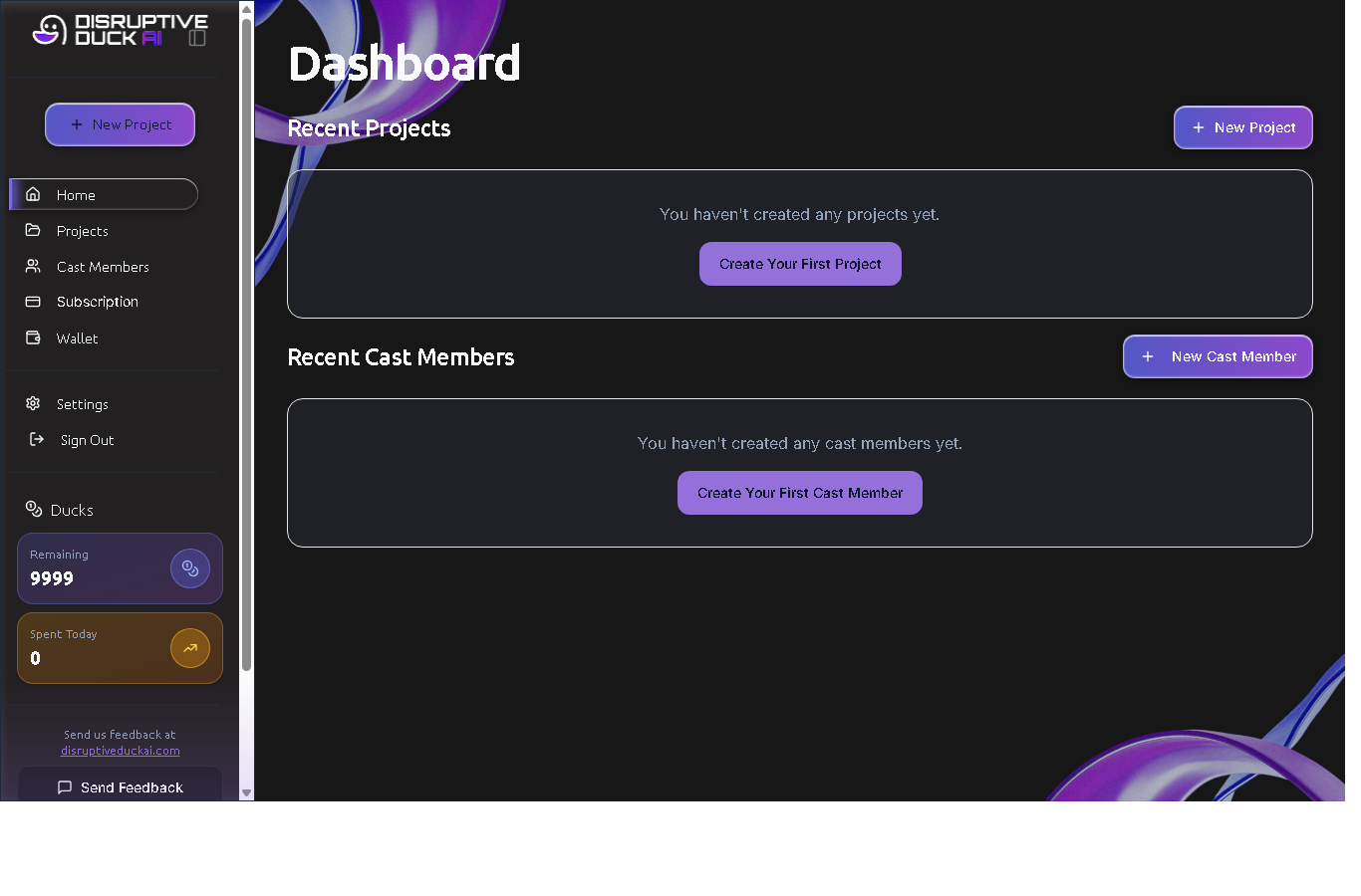 Internal delivery dashboard screenshot showing project, team-role, and navigation areas.